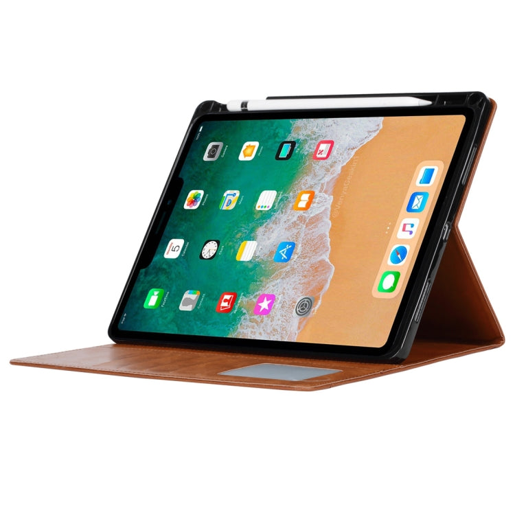 Knead Skin Texture Horizontal Flip Leather Case for iPad Pro 11 inch 2018, with Photo Frame & Holder & Card Slots & Wallet & Pen Slot
