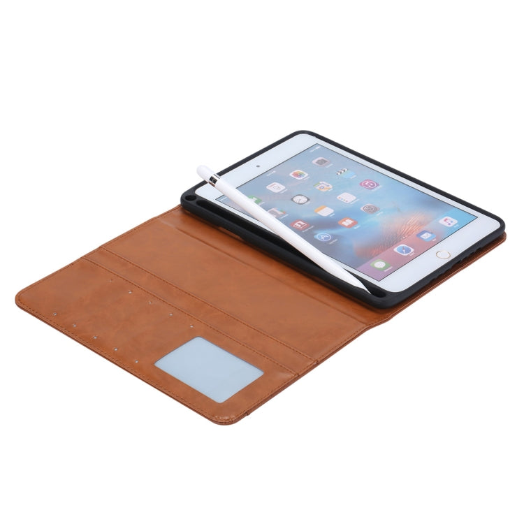 Knead Skin Texture Horizontal Flip Leather Case for iPad Mini 2019, with Photo Frame & Holder & Card Slots & Wallet & Pen Slot