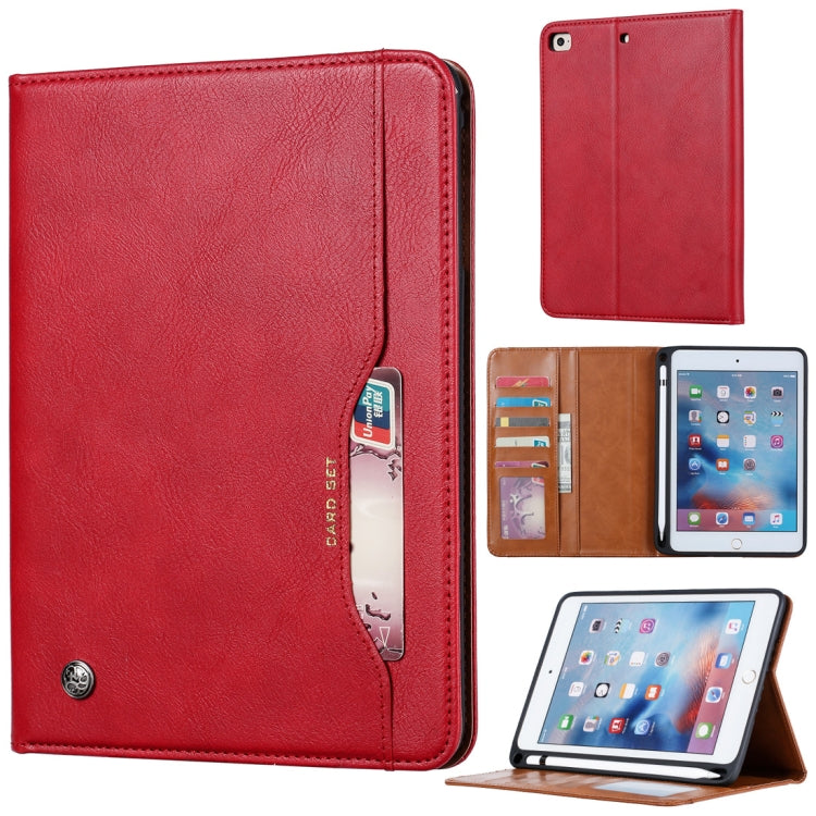 Knead Skin Texture Horizontal Flip Leather Case for iPad Mini 2019, with Photo Frame & Holder & Card Slots & Wallet & Pen Slot