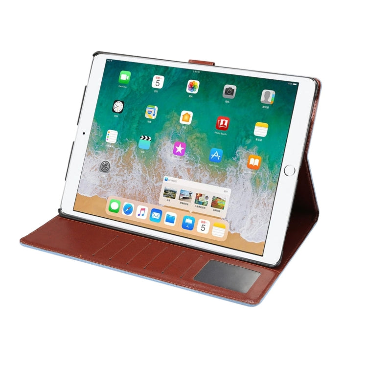 For iPad Pro 12.9 inch (2017) Denim Texture Horizontal Flip Leather Case with Holder & Card Slots & Wallet & Photo Frame
