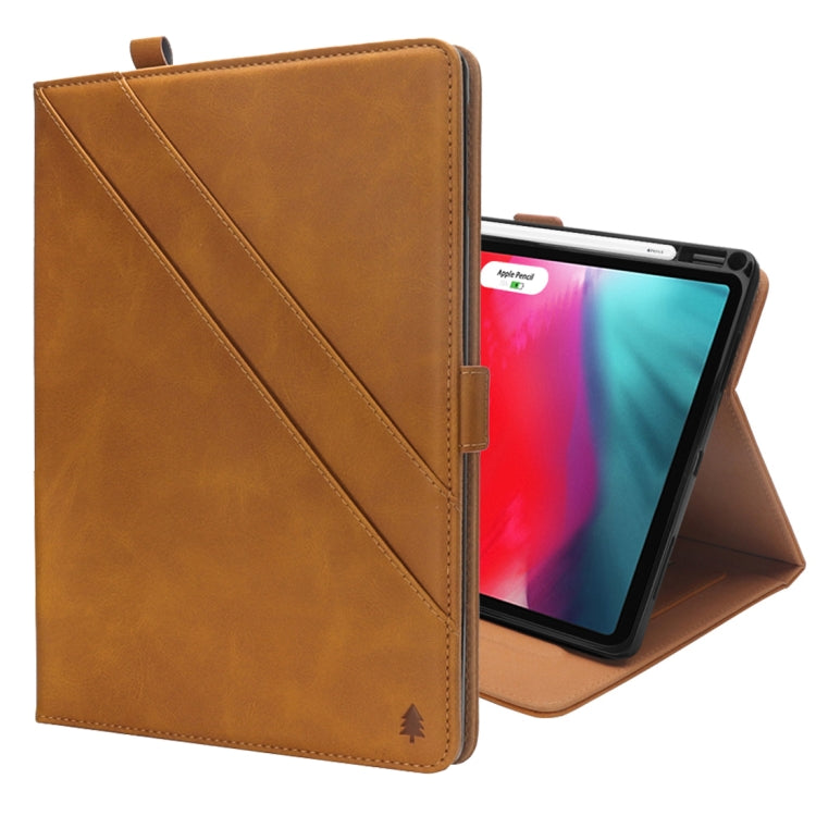 Horizontal Flip Double Holder Leather Case for iPad Pro 11 inch (2018), with Card Slots & Photo Frame & Pen Slot