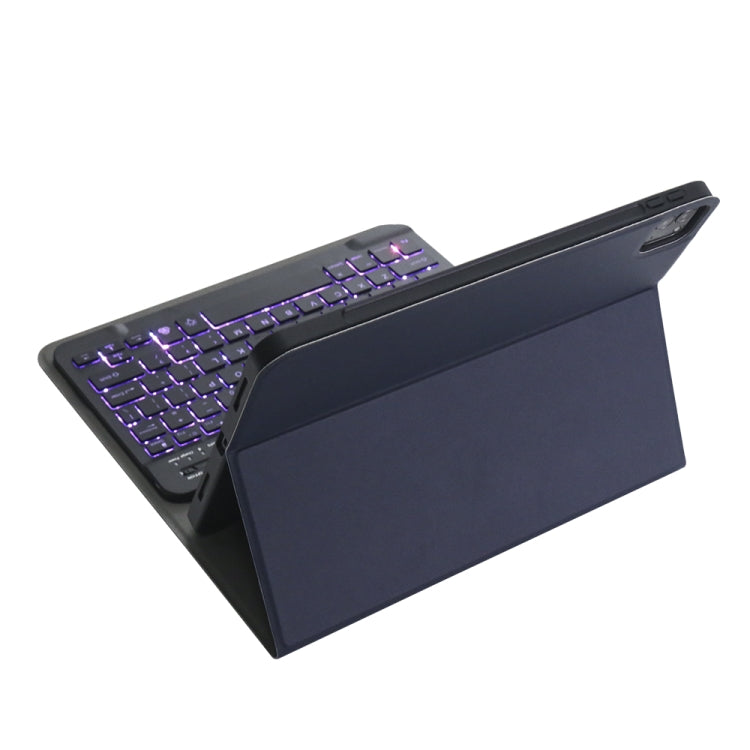 A11BS 2020 Ultra-thin ABS Detachable Bluetooth Keyboard Tablet Case for iPad Pro 11 inch (2020), with Backlight & Pen Slot & Holder