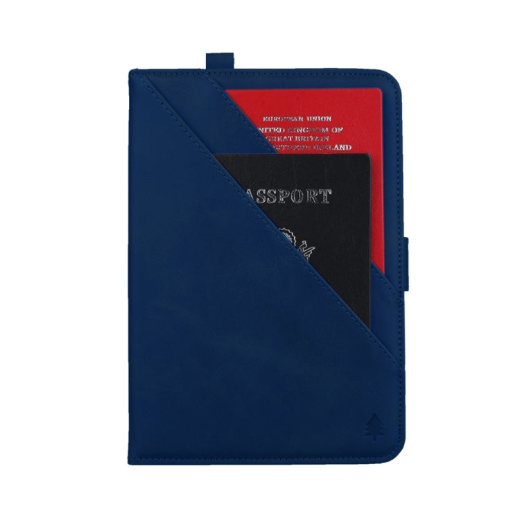 Horizontal Flip Double Holder Leather Case for iPad Mini (2019), with Card Slots & Photo Frame & Pen Slot
