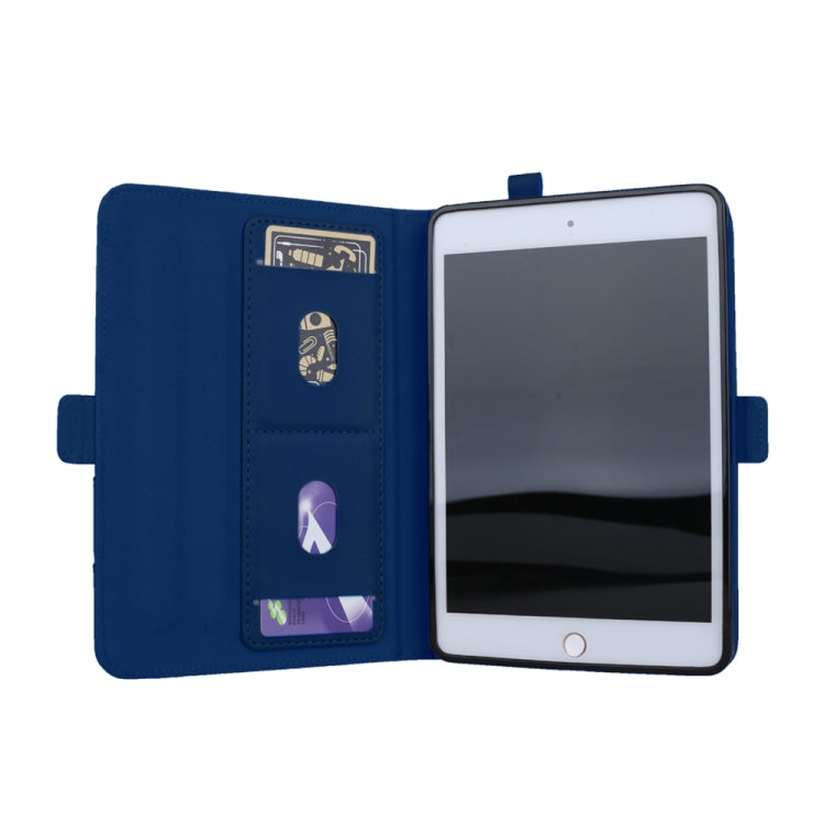 Horizontal Flip Double Holder Leather Case for iPad Mini (2019), with Card Slots & Photo Frame & Pen Slot