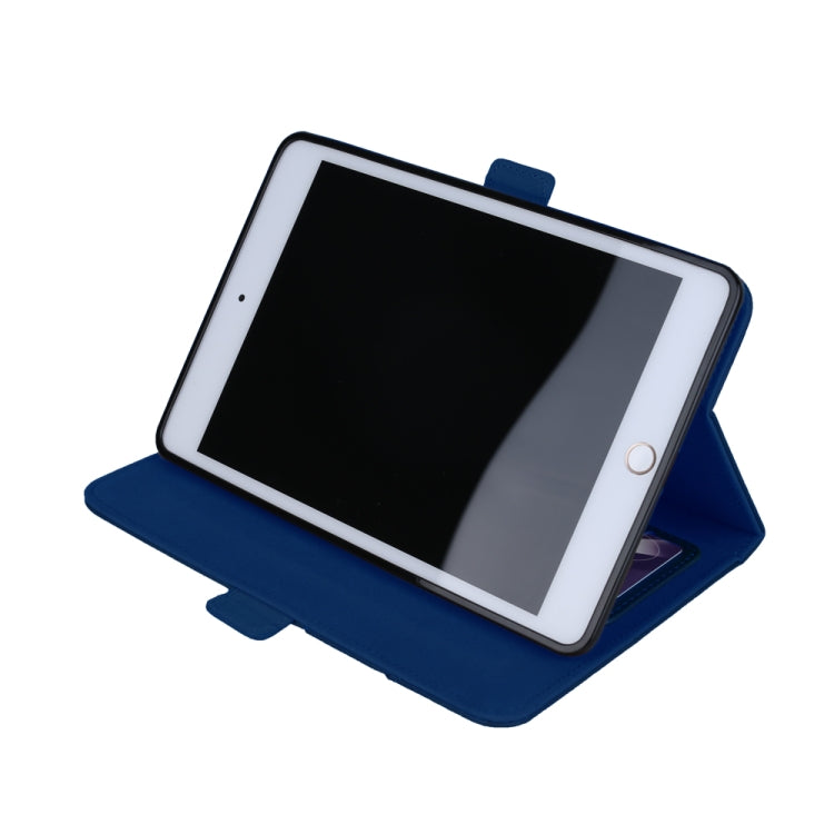 Horizontal Flip Double Holder Leather Case for iPad Mini (2019), with Card Slots & Photo Frame & Pen Slot