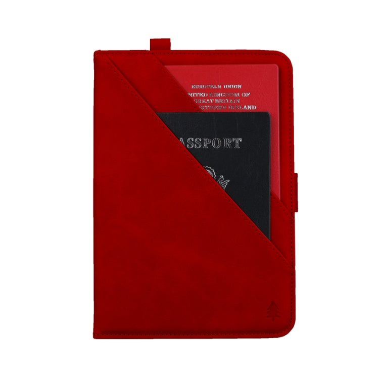 Horizontal Flip Double Holder Leather Case for iPad Mini (2019), with Card Slots & Photo Frame & Pen Slot