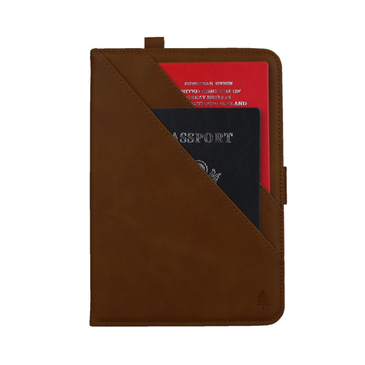 Horizontal Flip Double Holder Leather Case for iPad Mini (2019), with Card Slots & Photo Frame & Pen Slot