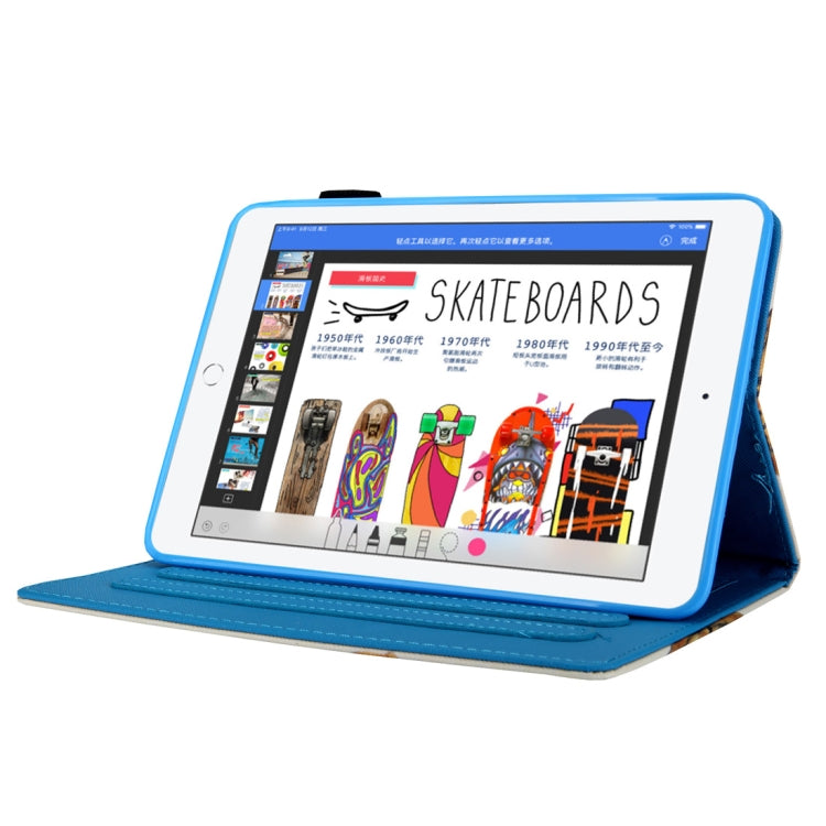 Sand Dog Pattern Horizontal Flip Leather Case for iPad mini 2019 & 4 & 3 & 2 & 1, with Holder & Card Slot & Sleep / Wake-up Function