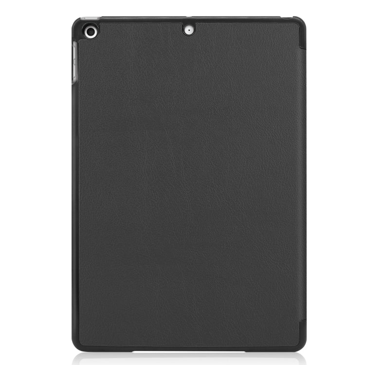 For iPad 10.2 Custer Texture Horizontal Flip Smart PU Leather Case with Sleep / Wake-up Function & Three-folding Holder