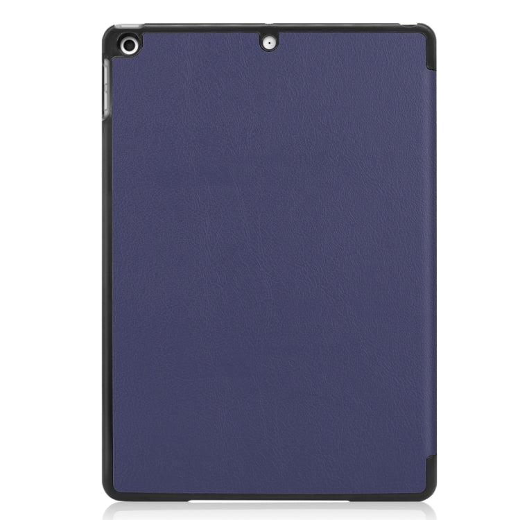 For iPad 10.2 Custer Texture Horizontal Flip Smart PU Leather Case with Sleep / Wake-up Function & Three-folding Holder