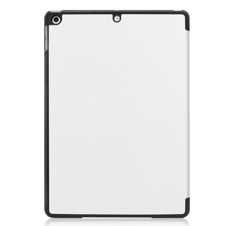 For iPad 10.2 Custer Texture Horizontal Flip Smart PU Leather Case with Sleep / Wake-up Function & Three-folding Holder