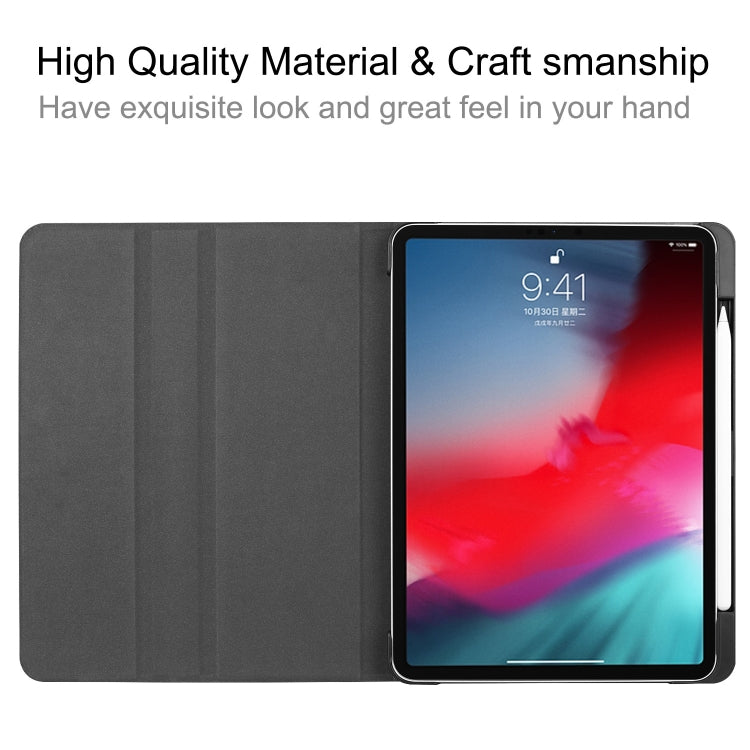 Solid Color Cowhide Texture Horizontal Flip PU Leather Case for iPad Pro 11 inch (2018), with Holder & Sleep / Wake-up Function