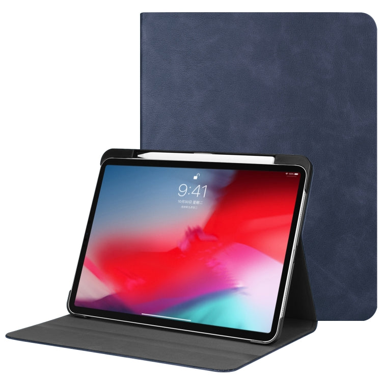 Solid Color Cowhide Texture Horizontal Flip PU Leather Case for iPad Pro 11 inch (2018), with Holder & Sleep / Wake-up Function