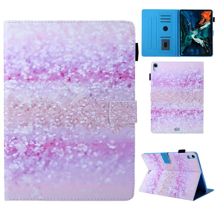 Sand Pattern Horizontal Flip Leather Case for iPad Pro 11 inch (2018), with Holder & Card Slot & Sleep / Wake-up Function