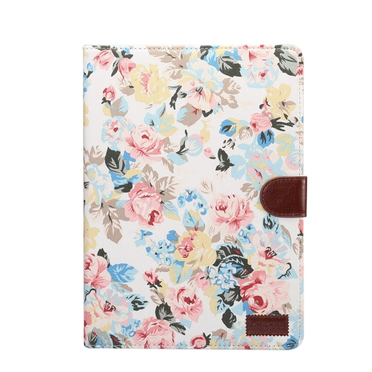 For iPad Pro 10.5 inch Flower Pattern Cloth Surface Horizontal Flip Leather Protective Case with Holder & Card Slots & Wallet & Sleep