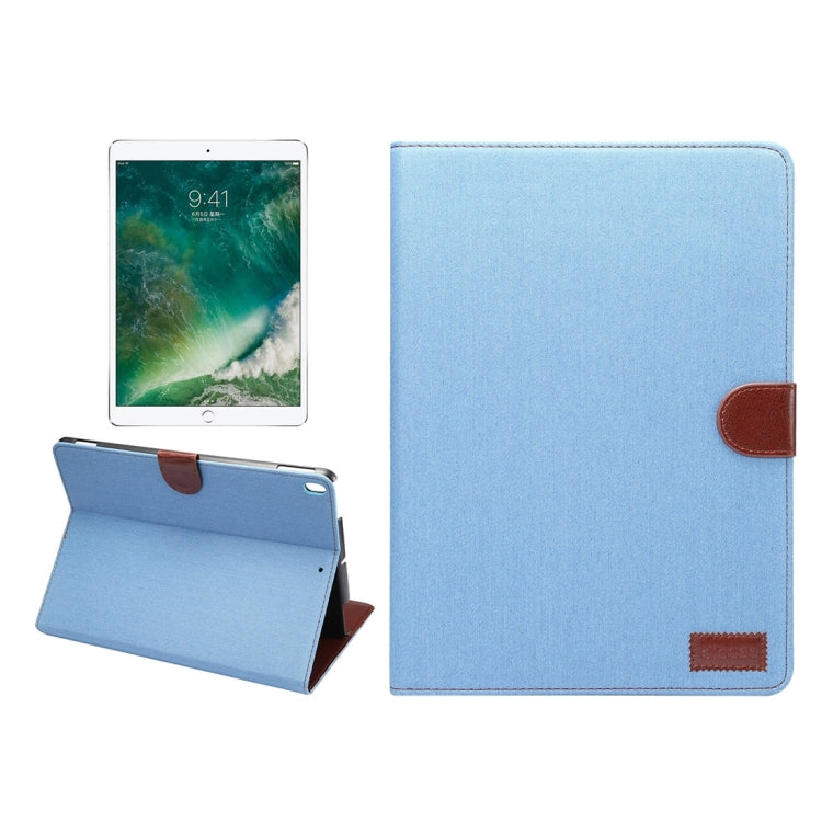 Denim Cloth Texture Surface Horizontal Flip Leather Protective Case with Holder & Card Slots & Wallet & Sleep for iPad Pro 10.5 inch & iPad Air (2019)