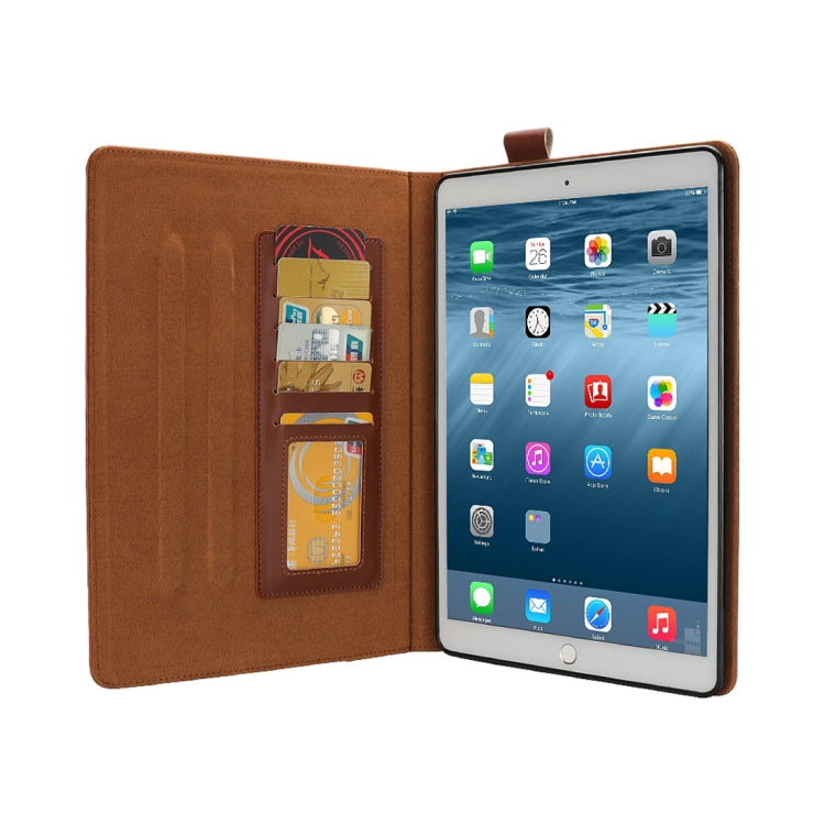 Bible Style Business Horizontal Flip Leather Case for iPad Pro 10.5 inch,  with Card Slots & Pen Slots & Photo Frame(Light Brown)