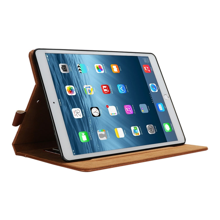 Bible Style Business Horizontal Flip Leather Case for iPad Pro 10.5 inch,  with Card Slots & Pen Slots & Photo Frame(Light Brown)