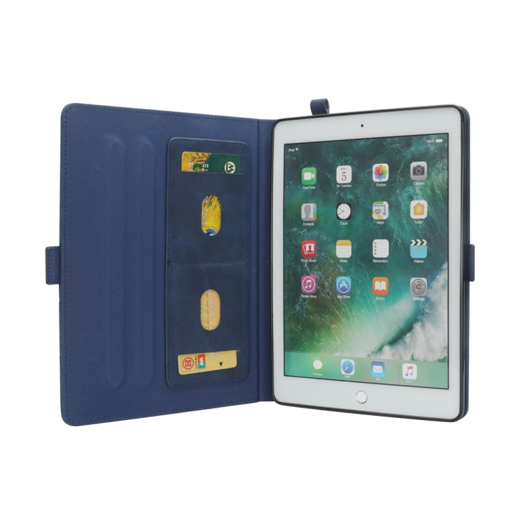 Horizontal Flip Double Holder Leather Case for iPad Pro 10.5 (2017), with Card Slots & Photo Frame & Pen Slot
