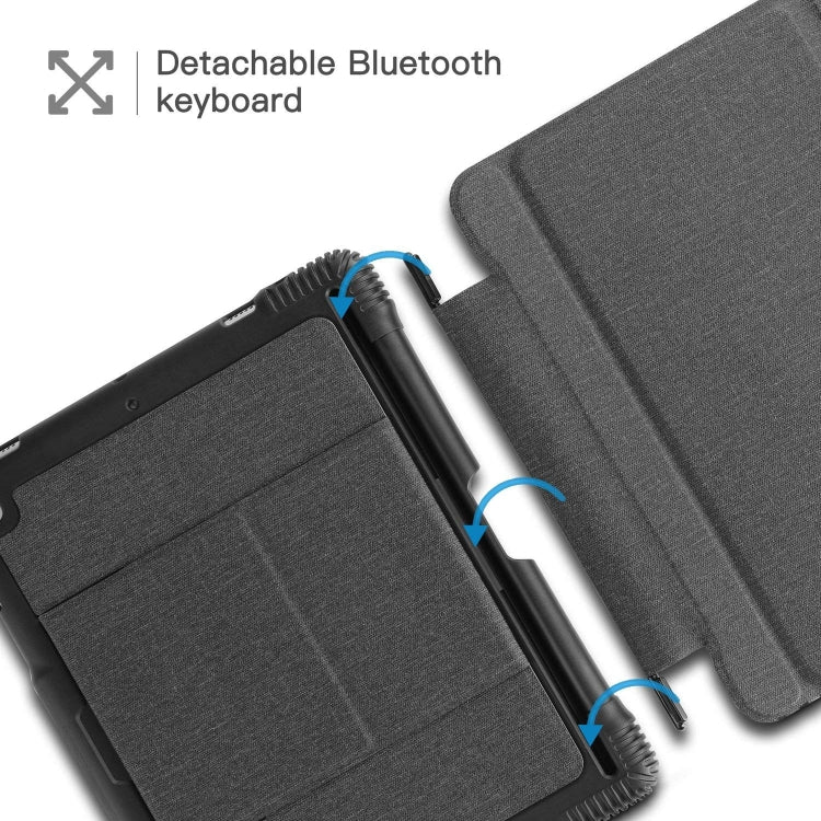 Detachable Bluetooth Keyboard + Horizontal Flip Leather Tablet Case with Holder for iPad Pro 10.5 inch (Black)