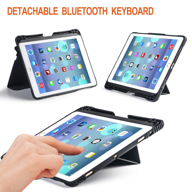 Detachable Bluetooth Keyboard + Horizontal Flip Leather Tablet Case with Holder for iPad Pro 10.5 inch (Black)