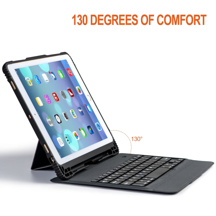 Detachable Bluetooth Keyboard + Horizontal Flip Leather Tablet Case with Holder for iPad Pro 10.5 inch (Black)