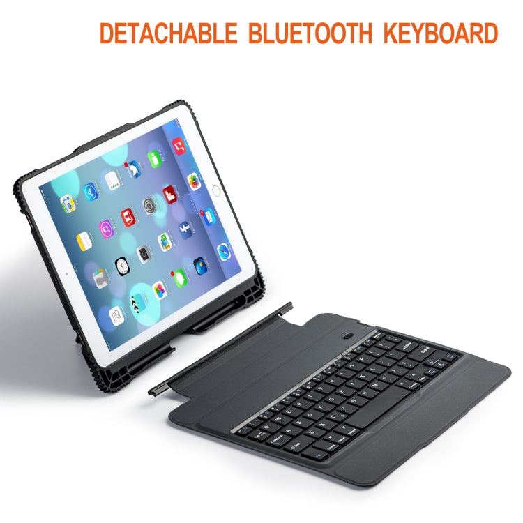 Detachable Bluetooth Keyboard + Horizontal Flip Leather Tablet Case with Holder for iPad Pro 10.5 inch (Black)