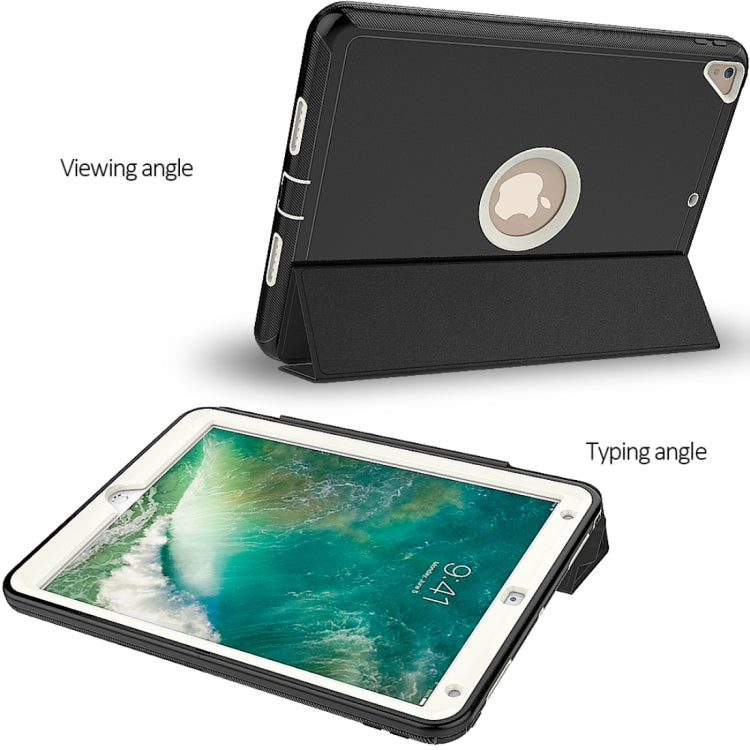 For iPad Pro 10.5 inch (2017) 3-layer Magnetic Protective Case with Smart Cover Auto-sleep & Awake Function
