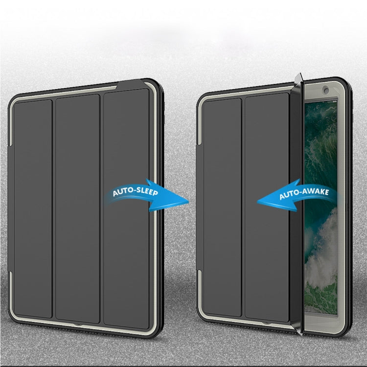 For iPad Pro 10.5 inch (2017) 3-layer Magnetic Protective Case with Smart Cover Auto-sleep & Awake Function