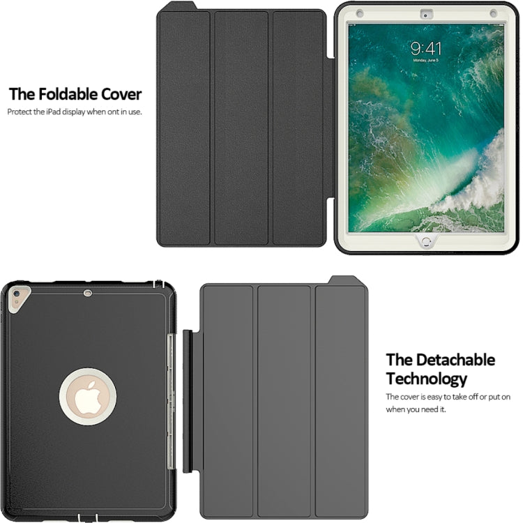 For iPad Pro 10.5 inch (2017) 3-layer Magnetic Protective Case with Smart Cover Auto-sleep & Awake Function