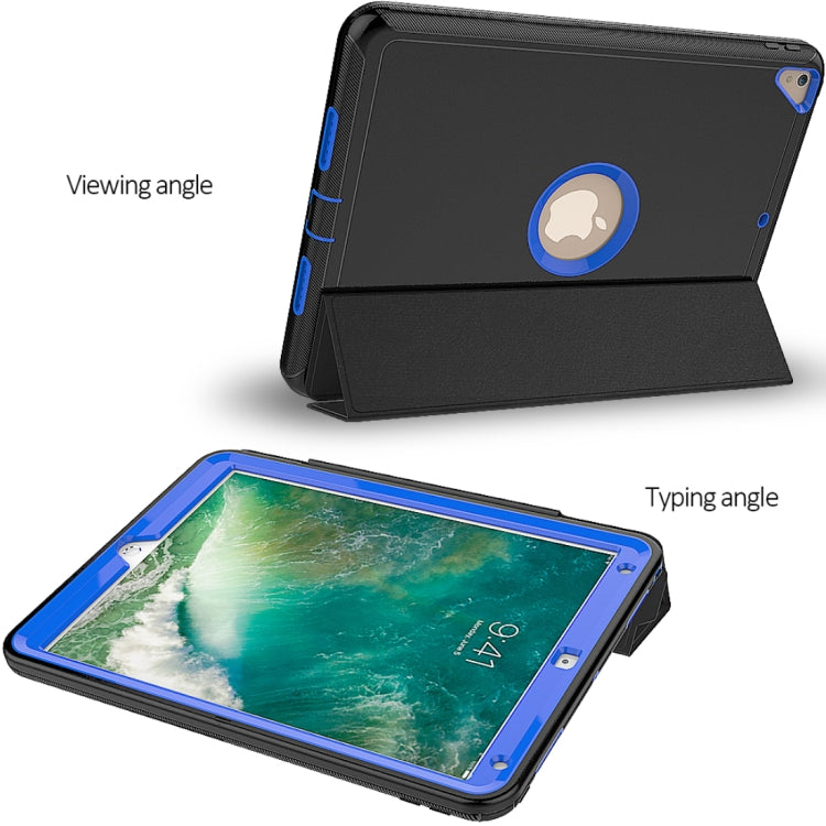 For iPad Pro 10.5 inch (2017) 3-layer Magnetic Protective Case with Smart Cover Auto-sleep & Awake Function