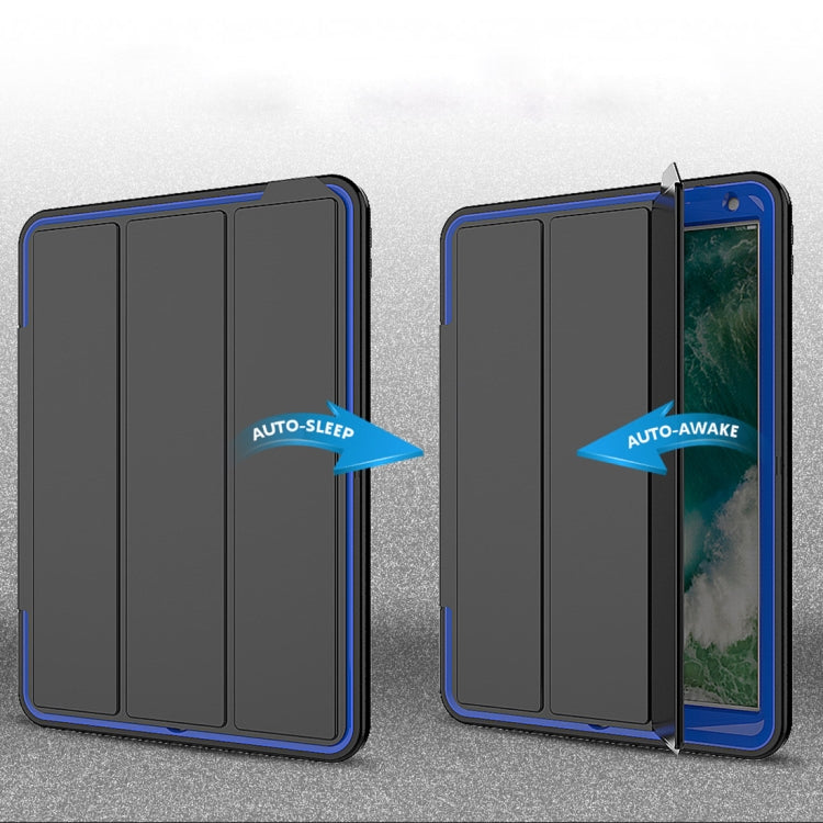 For iPad Pro 10.5 inch (2017) 3-layer Magnetic Protective Case with Smart Cover Auto-sleep & Awake Function
