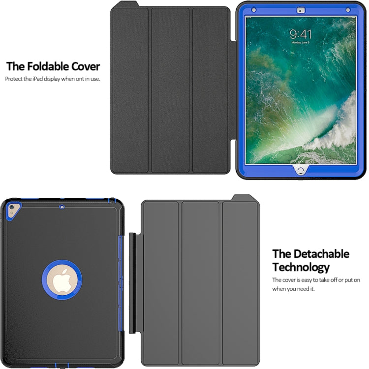 For iPad Pro 10.5 inch (2017) 3-layer Magnetic Protective Case with Smart Cover Auto-sleep & Awake Function