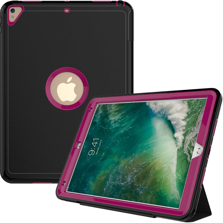 For iPad Pro 10.5 inch (2017) 3-layer Magnetic Protective Case with Smart Cover Auto-sleep & Awake Function