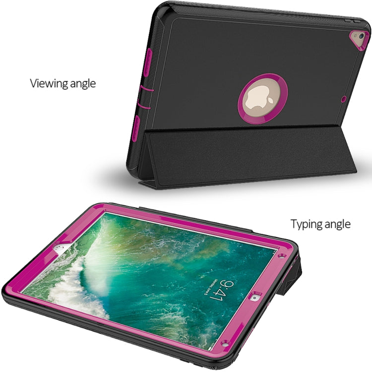 For iPad Pro 10.5 inch (2017) 3-layer Magnetic Protective Case with Smart Cover Auto-sleep & Awake Function