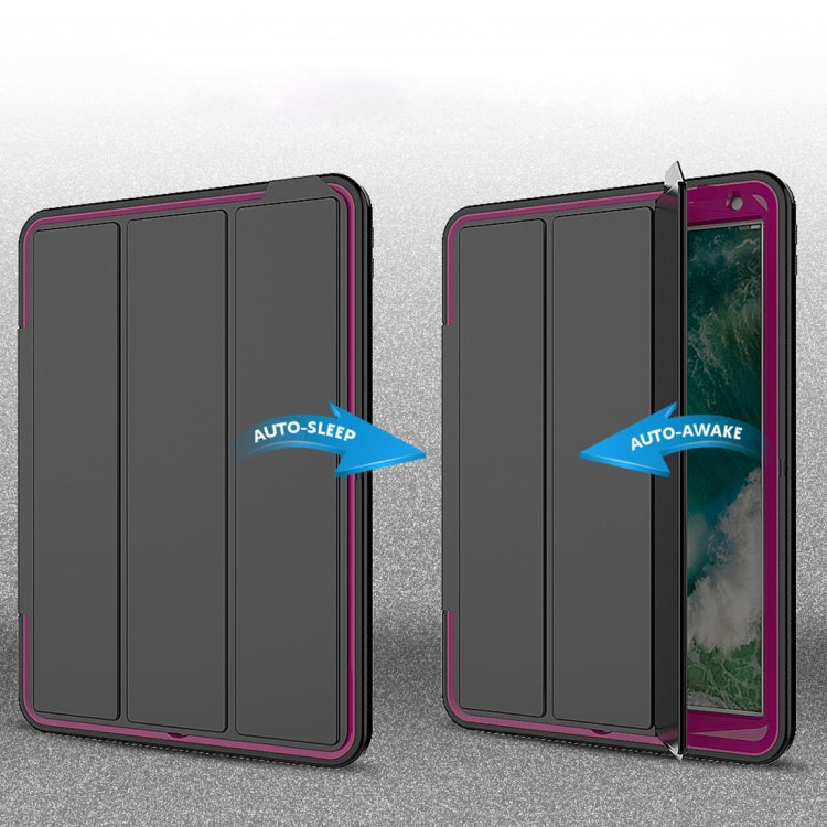 For iPad Pro 10.5 inch (2017) 3-layer Magnetic Protective Case with Smart Cover Auto-sleep & Awake Function