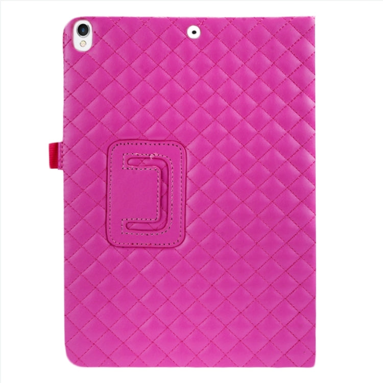 For iPad Pro 10.5 inch Plaid Texture Horizontal Flip Leather Case with Holder