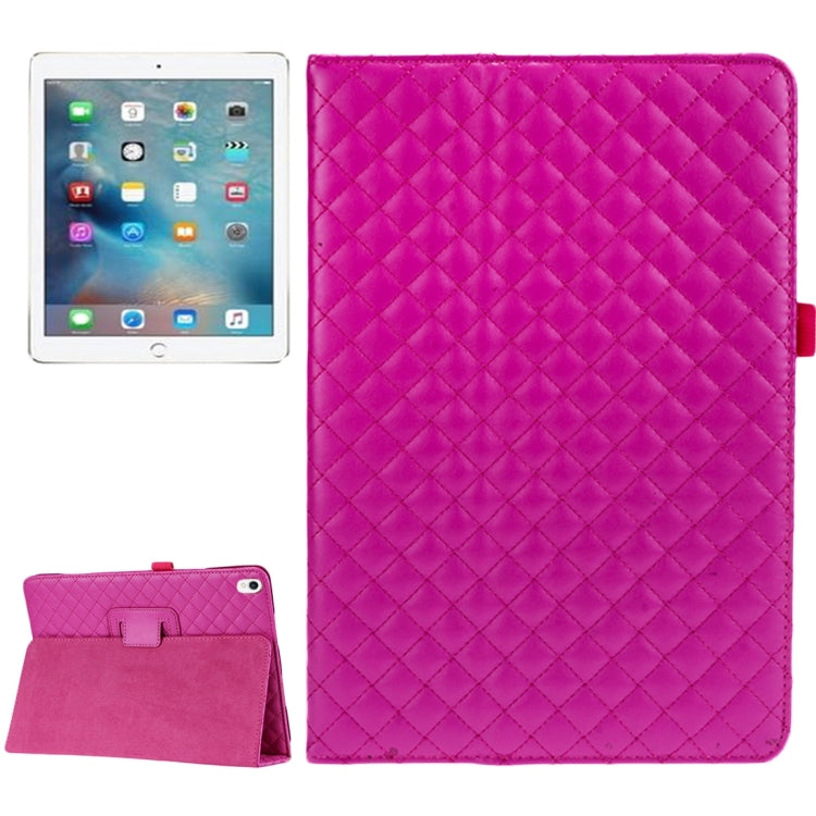 For iPad Pro 10.5 inch Plaid Texture Horizontal Flip Leather Case with Holder