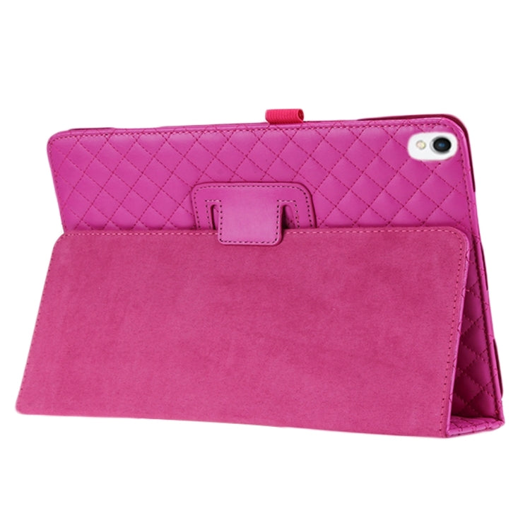For iPad Pro 10.5 inch Plaid Texture Horizontal Flip Leather Case with Holder