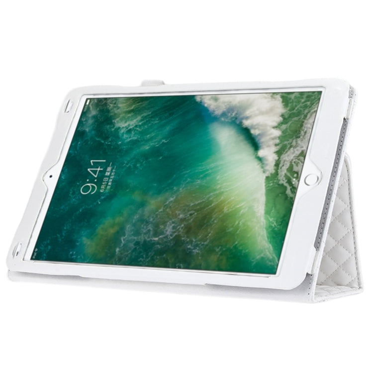 For iPad Pro 10.5 inch Plaid Texture Horizontal Flip Leather Case with Holder
