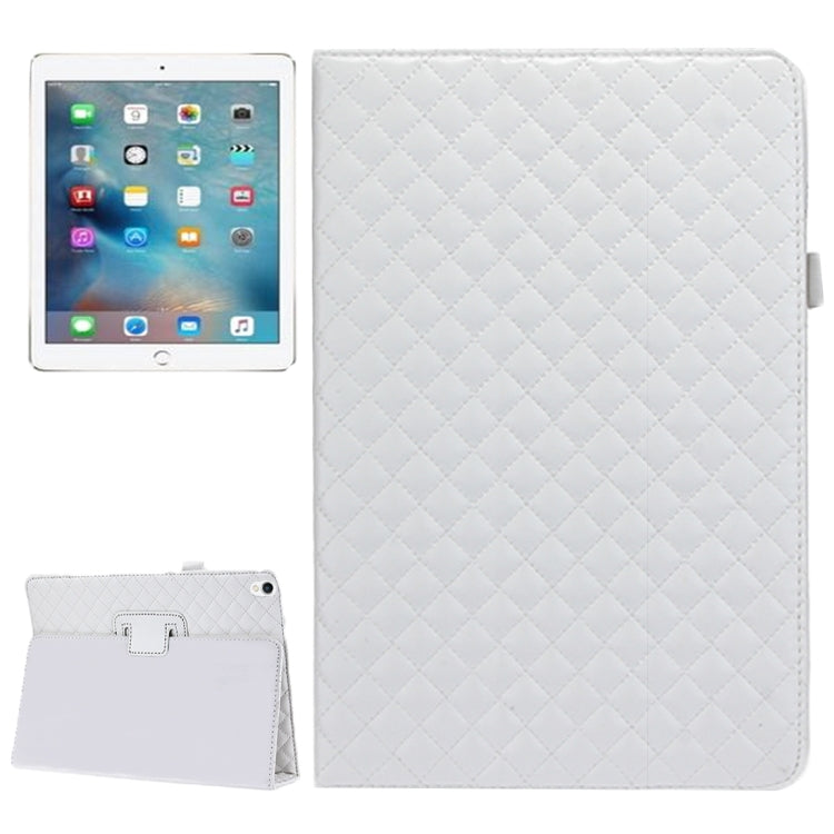For iPad Pro 10.5 inch Plaid Texture Horizontal Flip Leather Case with Holder