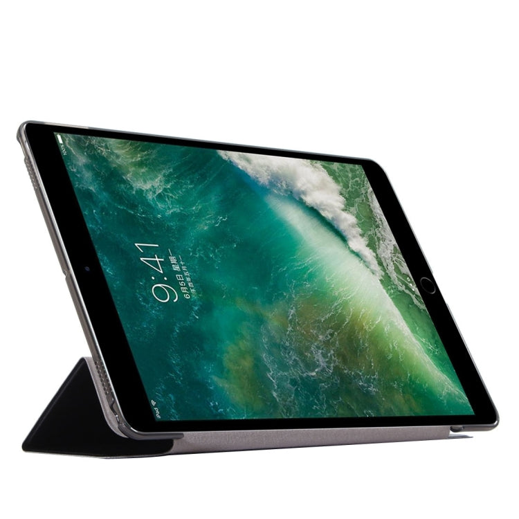 For iPad Pro 10.5 Inch Silk Texture Horizontal Flip Leather Case with Three-folding Holder & Sleep Function