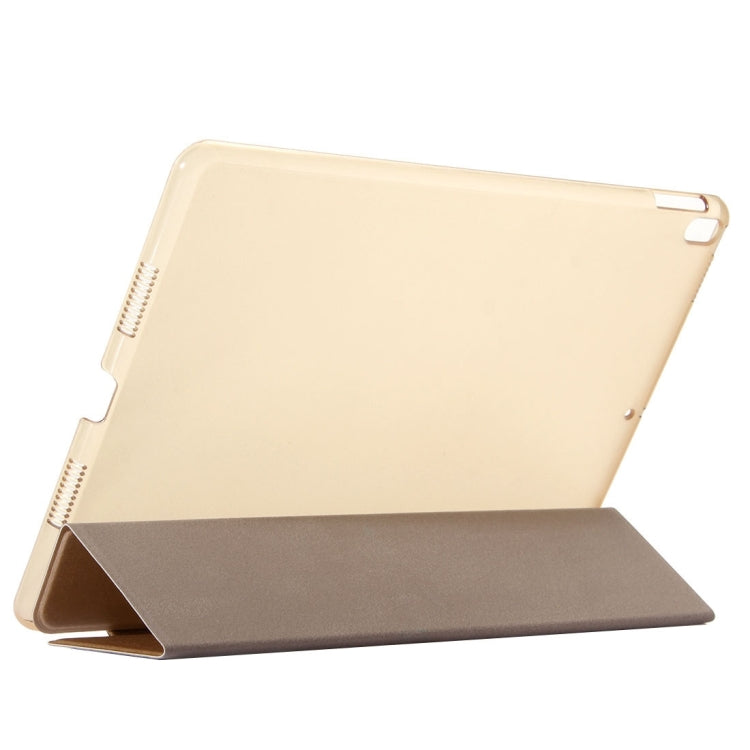 For iPad Pro 10.5 Inch Silk Texture Horizontal Flip Leather Case with Three-folding Holder & Sleep Function
