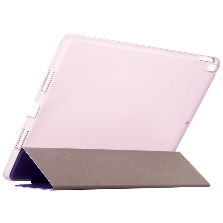 For iPad Pro 10.5 Inch Silk Texture Horizontal Flip Leather Case with Three-folding Holder & Sleep Function