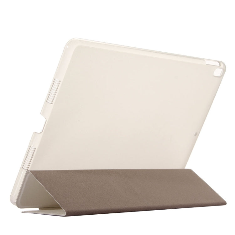 For iPad Pro 10.5 Inch Silk Texture Horizontal Flip Leather Case with Three-folding Holder & Sleep Function