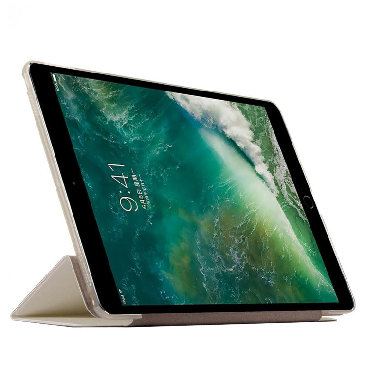 For iPad Pro 10.5 Inch Silk Texture Horizontal Flip Leather Case with Three-folding Holder & Sleep Function