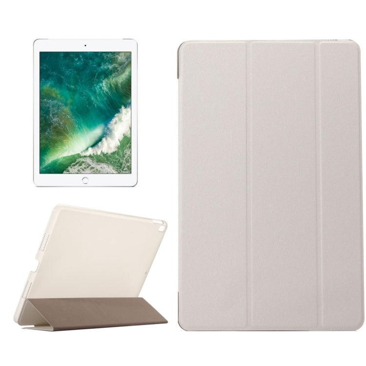 For iPad Pro 10.5 Inch Silk Texture Horizontal Flip Leather Case with Three-folding Holder & Sleep Function