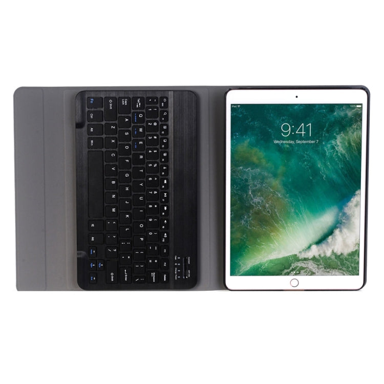 For iPad Pro 10.5 inch Ultra-thin ABS Bluetooth Keyboard Horizontal Flip Leather Tablet Case with Holder