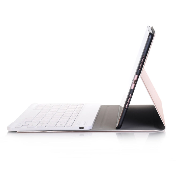For iPad Pro 10.5 inch Ultra-thin ABS Bluetooth Keyboard Horizontal Flip Leather Tablet Case with Holder