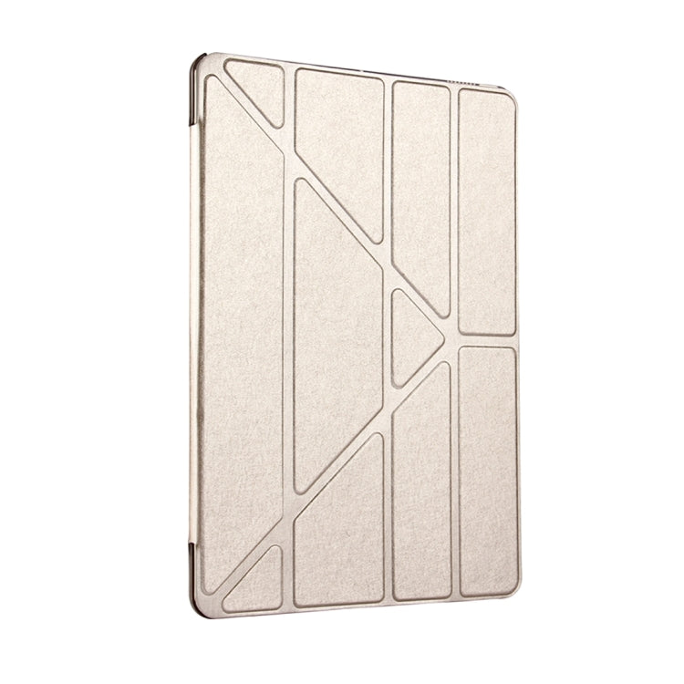 For iPad Pro 10.5 inch Silk Texture Horizontal Deformation Flip Leather Case with 4-folding Holder & Sleep / Wake-up